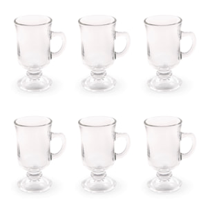 Set 6 Mug Excelsa – Iris, Vetro Trasparente