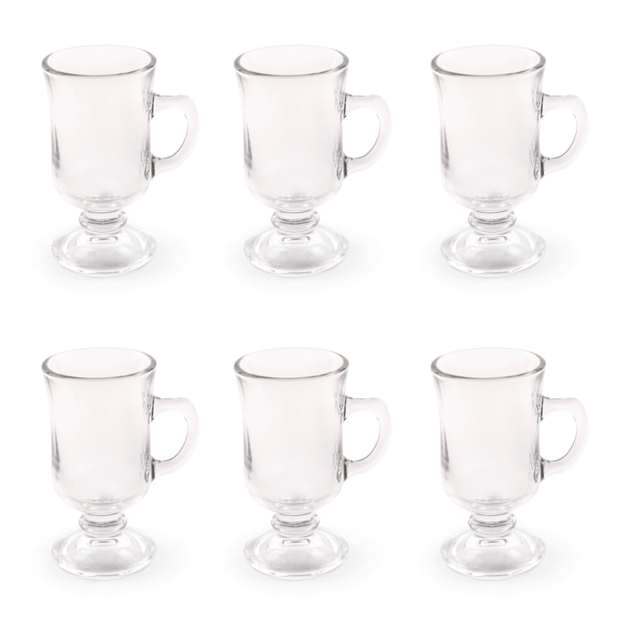 Set 6 Mug Excelsa – Iris, Vetro Trasparente