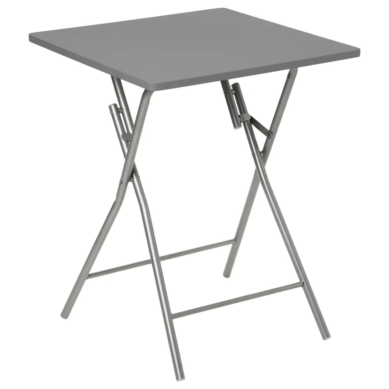Table pliante 2 places gris