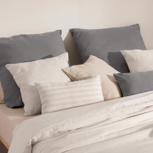 Housse de couette jacquard Jávea Moyen Gris Clair