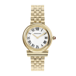 Ferragamo Reloj Analógico De Cuarzo Mv-Gancini 28Mm