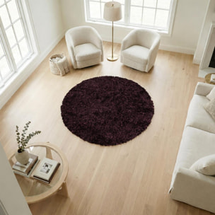 Tapis fait main Shaggy longues mèches Hago