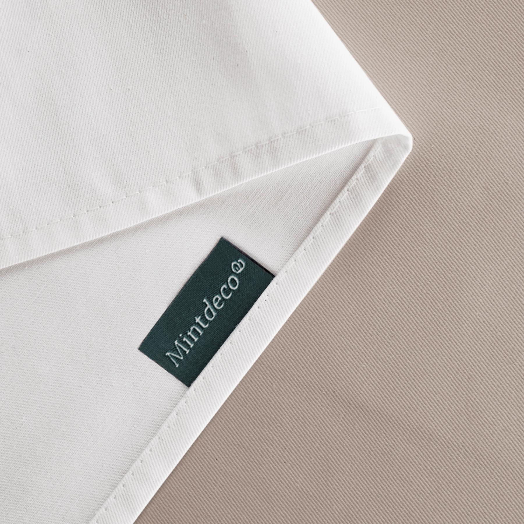 Nappe anti-taches DUO BEIGE - en 100 % coton