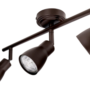 Forlight Proyector Ip20 Safran Triplex Gu10 8W Marrón 1649Lm