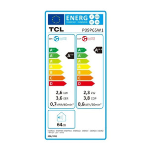 Clim réversible TCL P09P6SW1