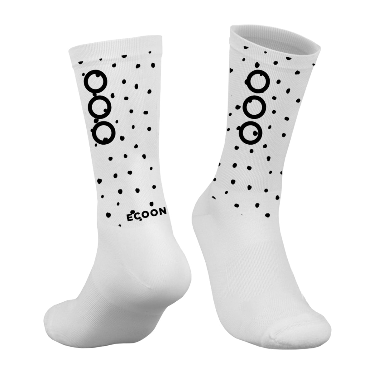 Calcetines de ciclismo ECOON modelo Aubisque en color Blanco