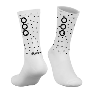 Calcetines de ciclismo ECOON modelo Aubisque en color Blanco