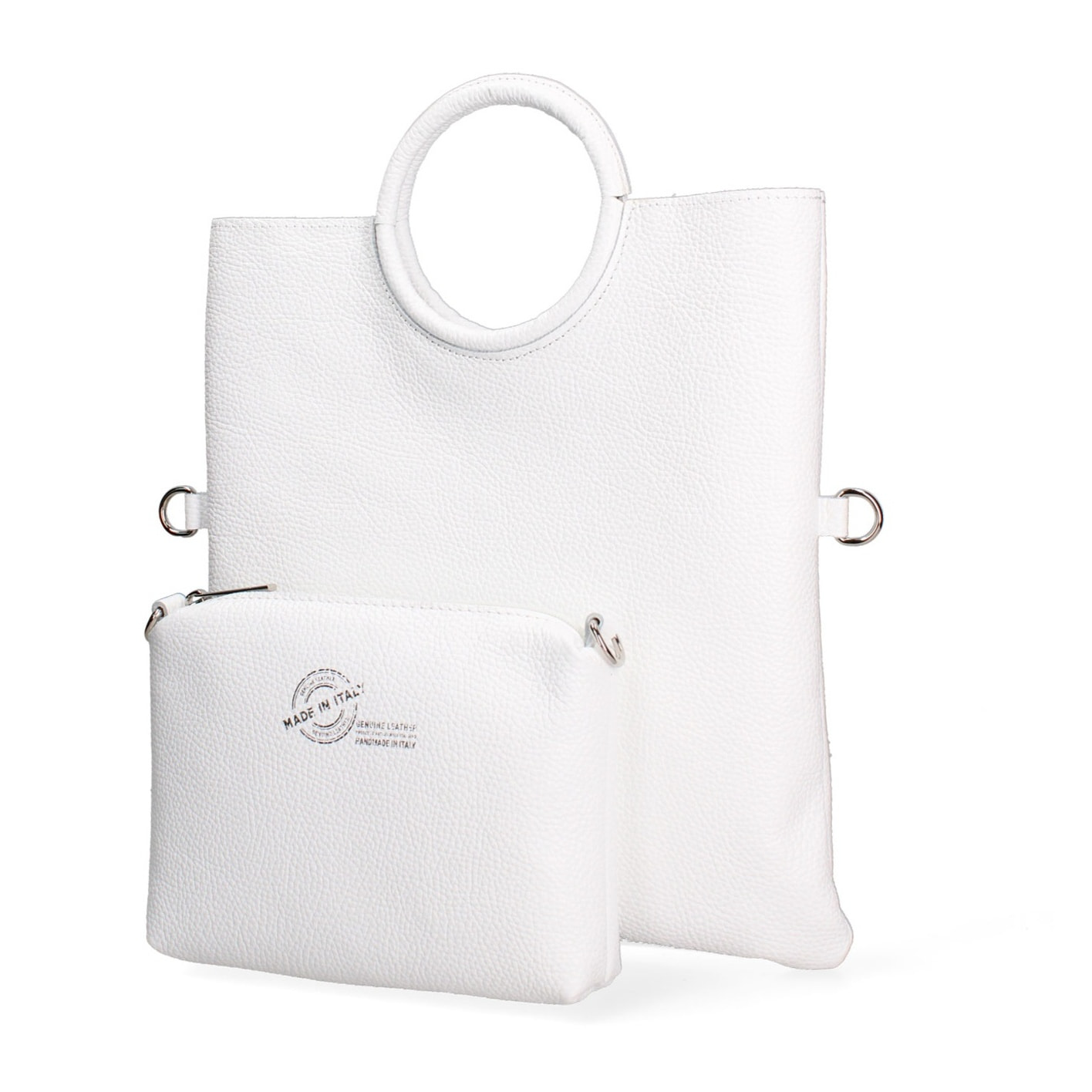 Borsa a mano da donna Made in Italy - Modello Valora Chic - 100% pelle - 29.0 x 30.0 x 1.0 cm