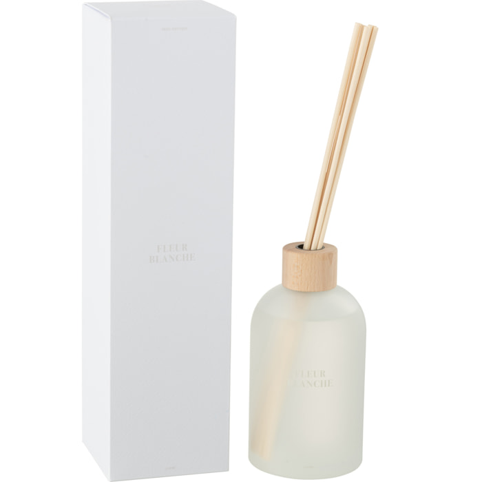 J-Line Bâtonnets parfumés Accords Essentiels - Fleur Blanche - blanc - 250ml