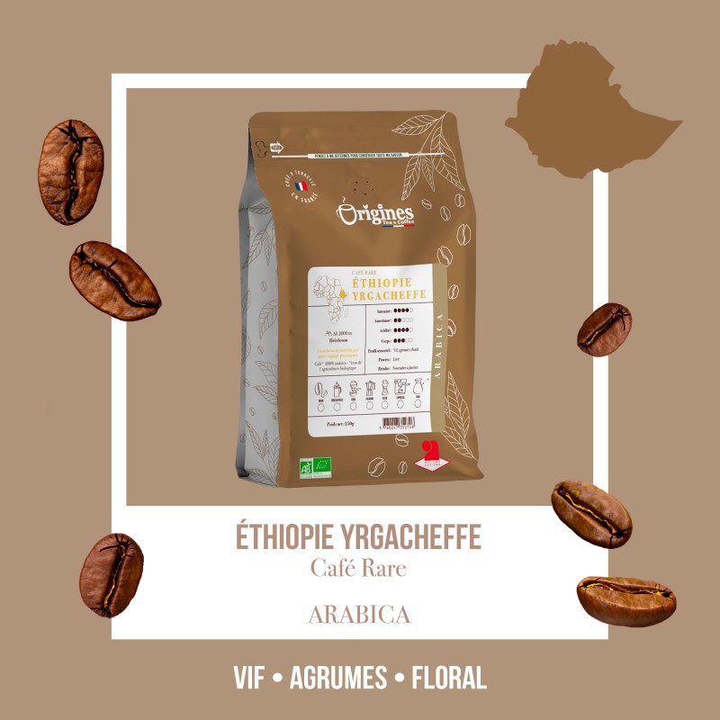 Café Rare Bio - Moka Yrgacheffe - Piston 250g