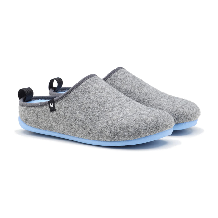 Zapatillas De Casa Lanna Man Gris & Azul