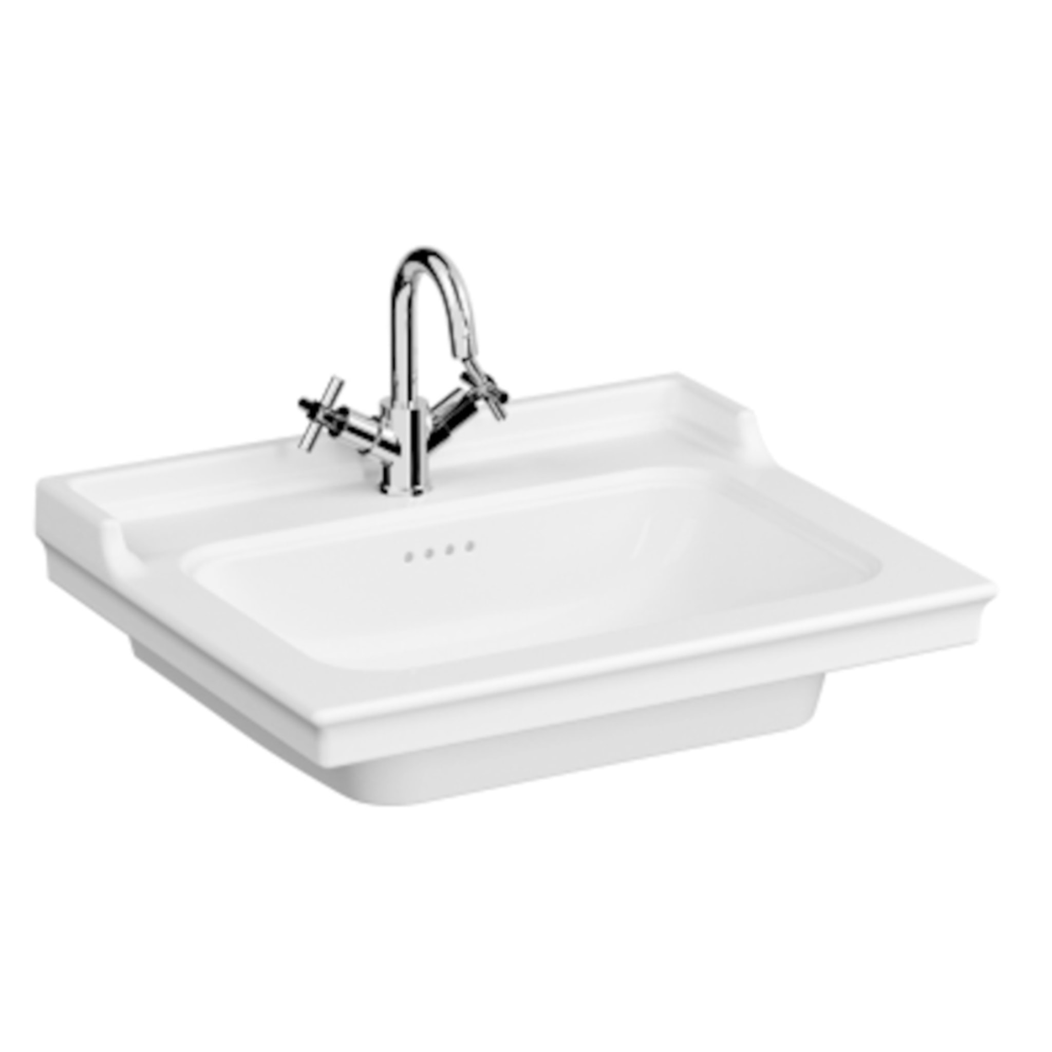 Lavabo VitrA Ricordi 65x53 cm trou pour mélangeur au milieu 7801-003-0001