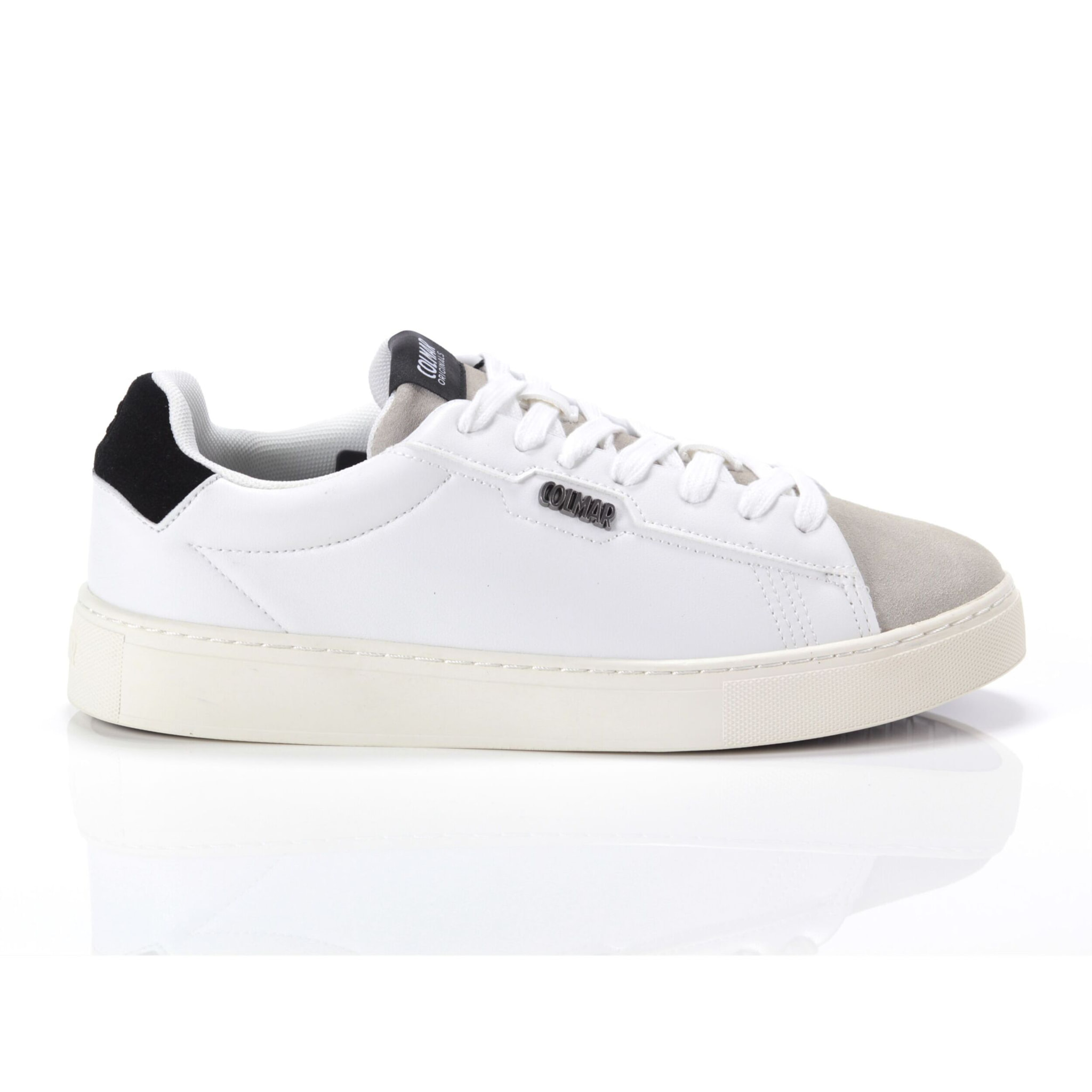 Sneakers Colmar Bates Plain White Black Bianco