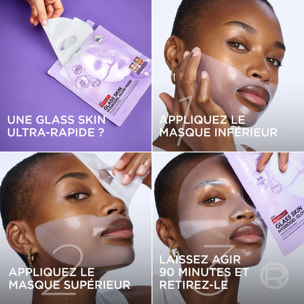 L'Oréal Paris Revitalift Filler Masque Glass Skin Hydrogel Éclat (x3)