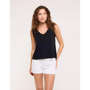 Camiseta Tirantes Detalle Calado Espalda Negro - Kia