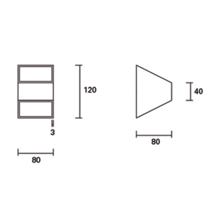 Forlight Aplique Ip20 Keop Led 4,6W 3000K Blanco 367Lm