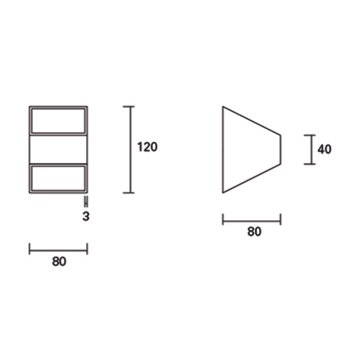 Forlight Aplique Ip20 Keop Led 4,6W 3000K Blanco 367Lm