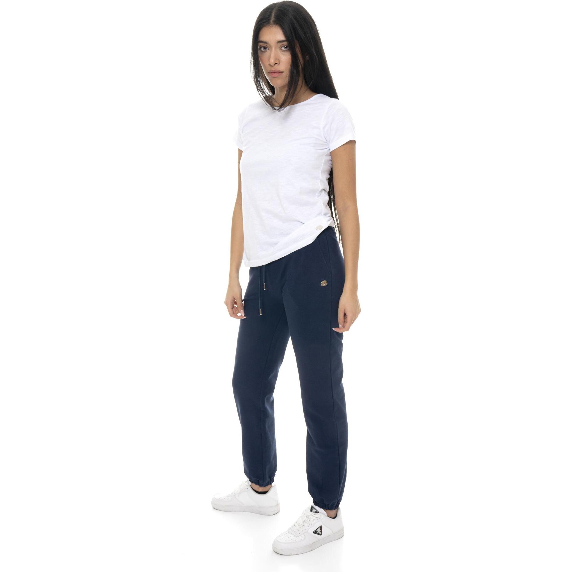 Pantaloni da donna in cotone non felpato Leone Basic
