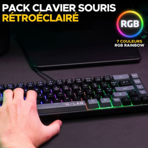 Clavier gamer sans fil THE G-LAB COMBO HYDRO BKG FR