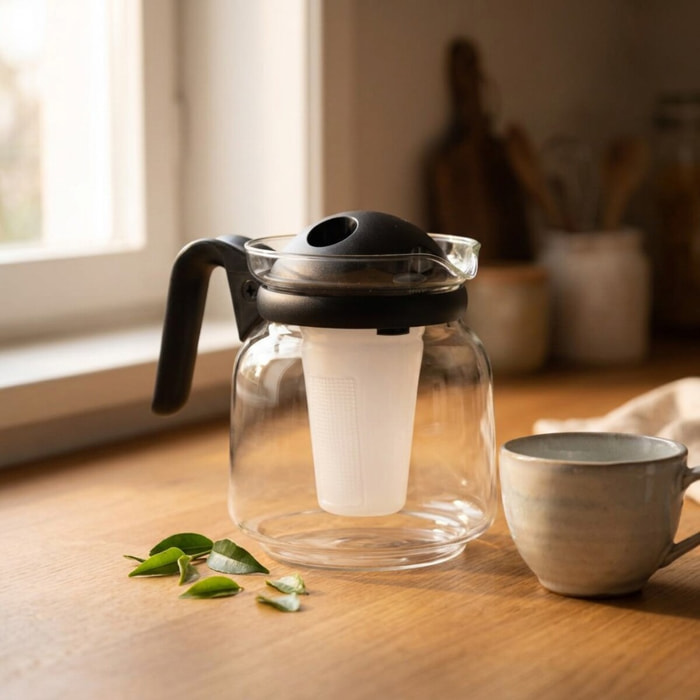 Théière micro-ondable d'un litre Fackelmann