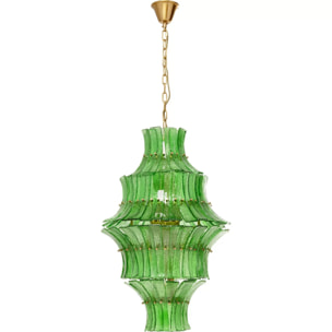 Suspension Venezia verte 53cm Kare Design