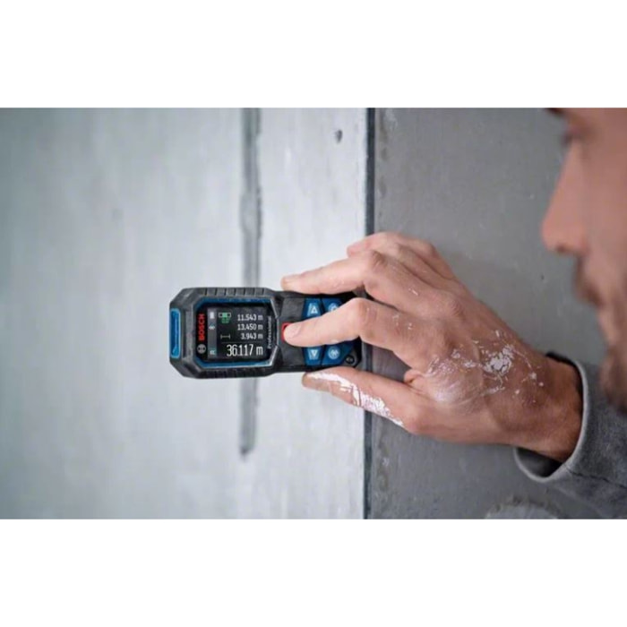 Télémètre laser GLM 50-27 CG Bluetooth - BOSCH - avec batterie 3.7V 1.0Ah A - Housse - 0601072U01