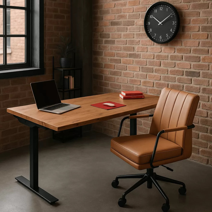 Bureau Smart Harmony acacia et noir Kare Design