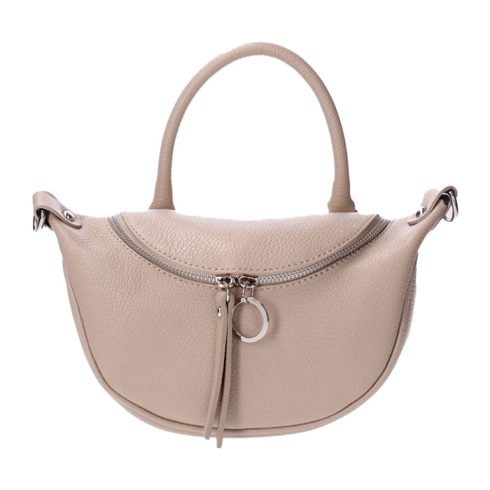 Borsa a mano da donna - Modello Mae - Vera pelle - 26.0 x 13.0 x 8.0 cm