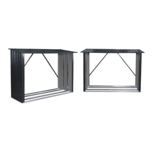 Bûcher acier galvanisé (lot de 2) EPICEA