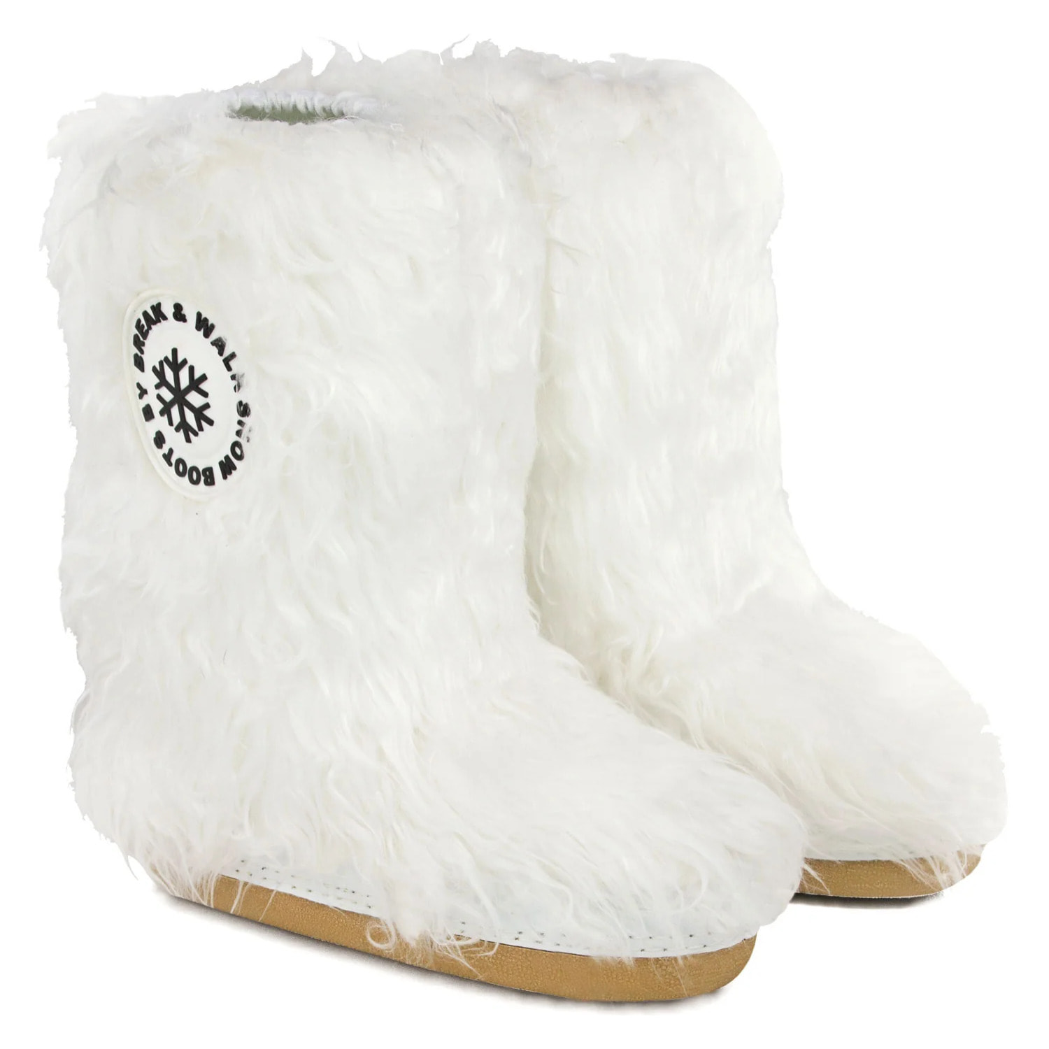 Stivali da neve bianchi in peluche Break&Walk