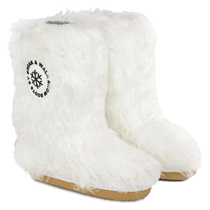 Stivali da neve bianchi in peluche Break&Walk