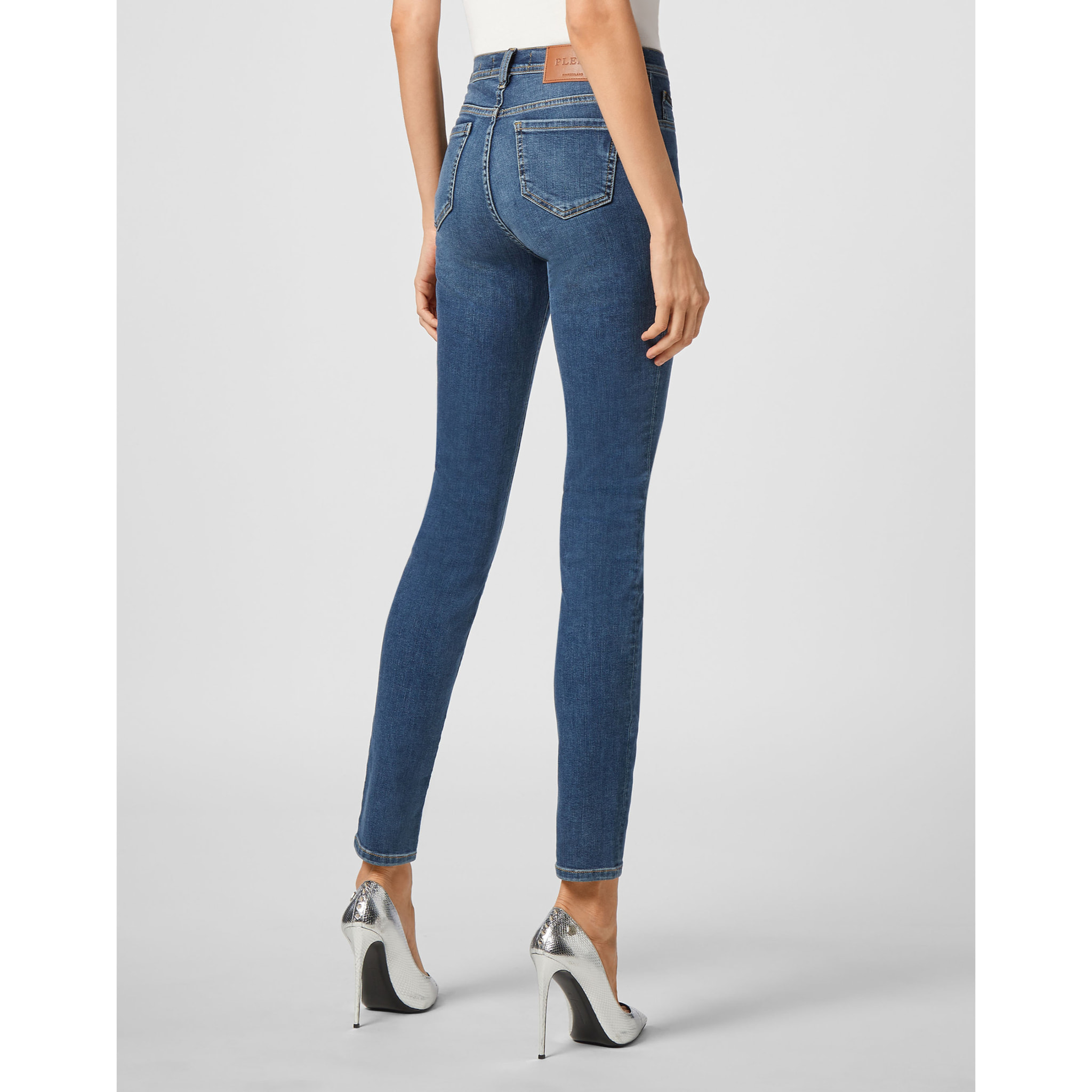 PHILIPP PLEIN Jegging de cintura alta ICONIC PLEIN