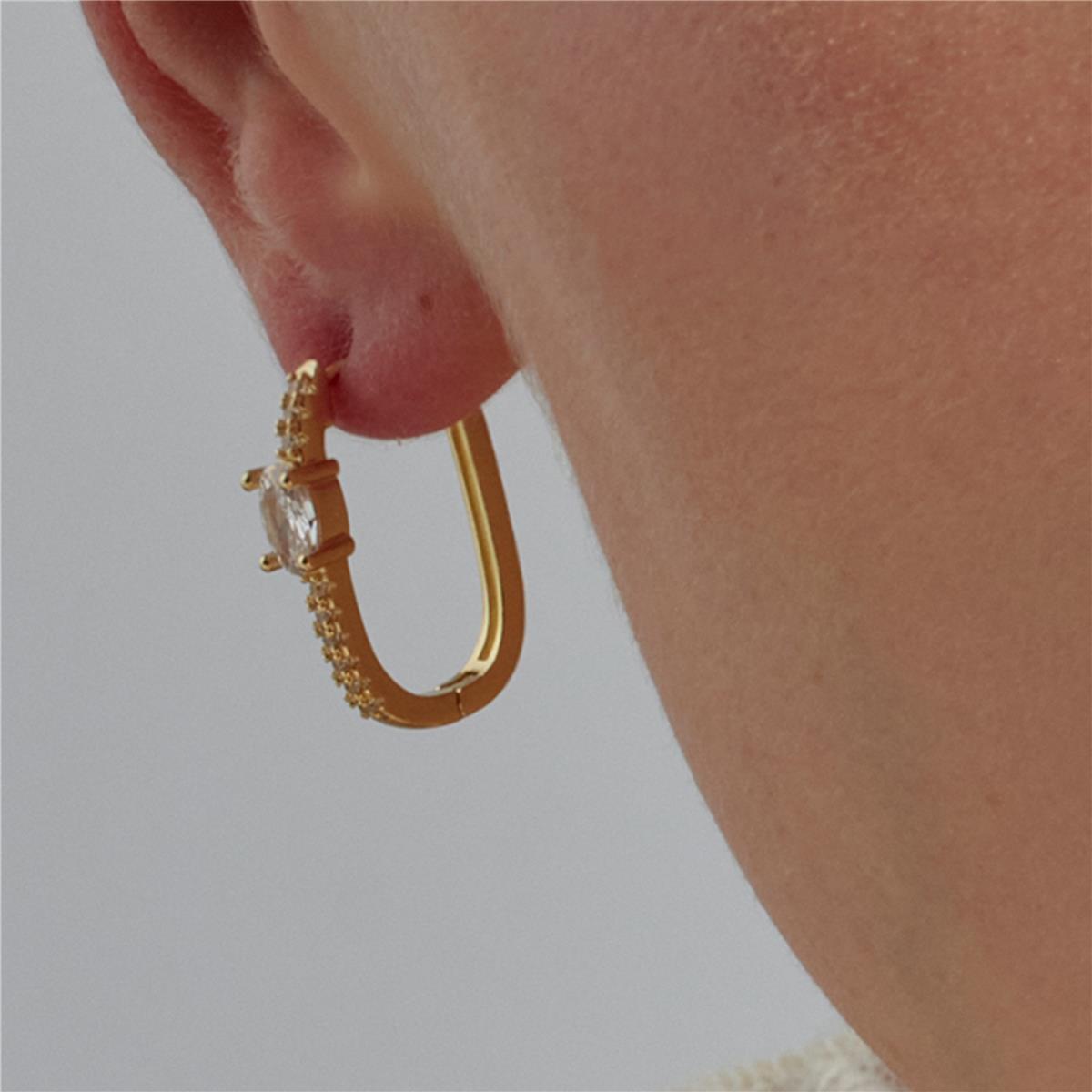 Pendientes Lux by Lux acabados baño oro 18K