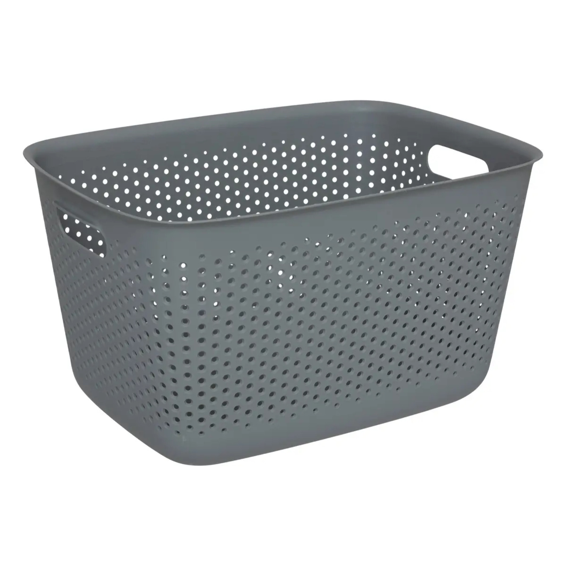 Panier "Tila" 17L gris en plastique