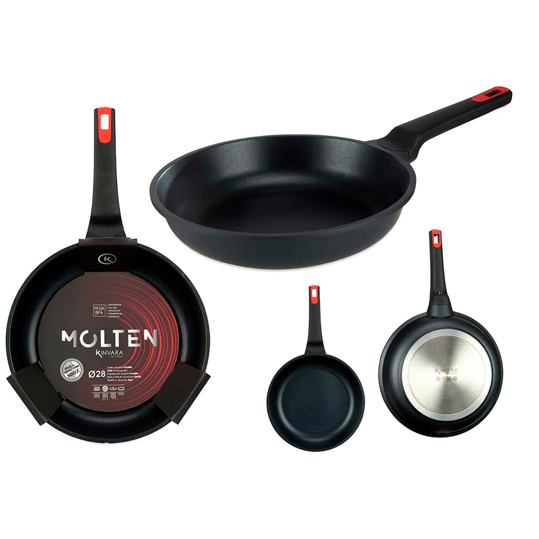 PADELLA 28CM IN GHISA FULL INDUCTION MOLTEN