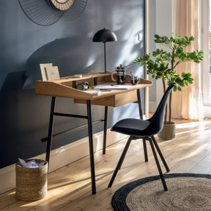 Bureau 1 tiroir "Josan" effet chêne L110cm
