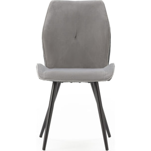 Lot de 2 chaises en velours côtelé - LYKKE