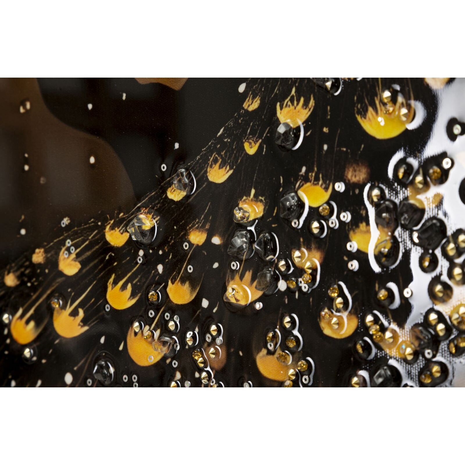 STAMPA DECORATA SU TELA LACCATA C/CORNICE 
PEACOCK CM 70X4
X100