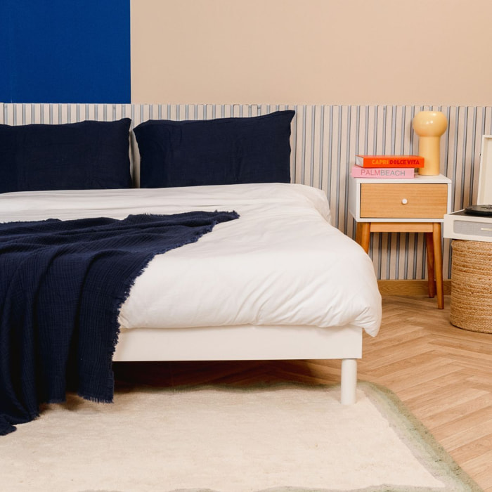 Sommier Kit Essentiel à Lattes - Hypnia - Bois blanc