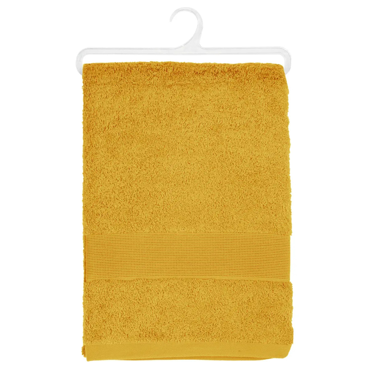 Drap de bain "Essentiel" coton jaune 100x150cm