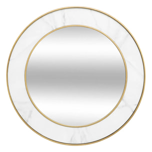 Miroir "Alisha" blanc D74cm