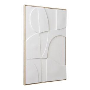 Quadro decorativo 3D Madeline No.2 in bianco 60x90 cm