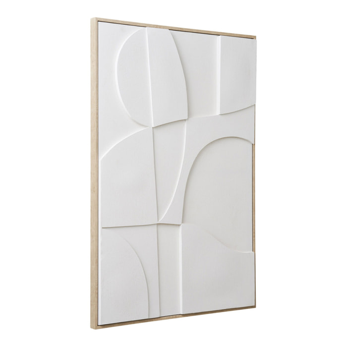 Quadro decorativo 3D Madeline No.2 in bianco 60x90 cm
