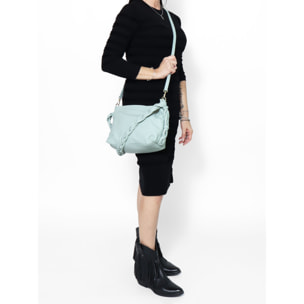 Borsa a spalla da donna - Modello Isara - Vera pelle - 26.0 x 22.0 x 9.0 cm