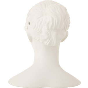 J-Line Vase Buste de Femme Dolomite - céramique - blanc