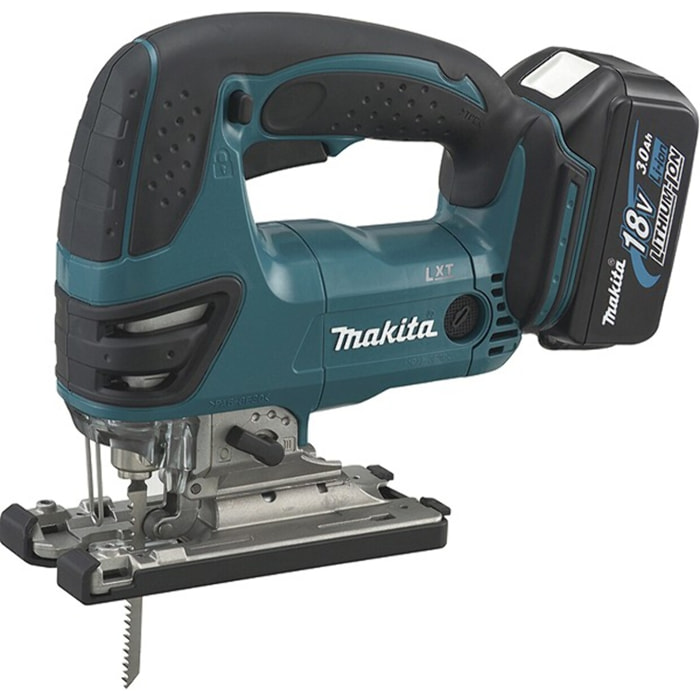 Sierra MAKITA 18 V Li-Ion + 2 baterías 3.0 Ah, cargador, estuche y accesorios - DJV180RFJ
