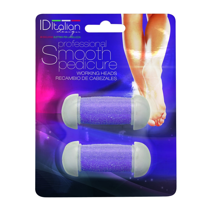 Blister avec 2 recharges de têtes pour pédicure - 2 unités