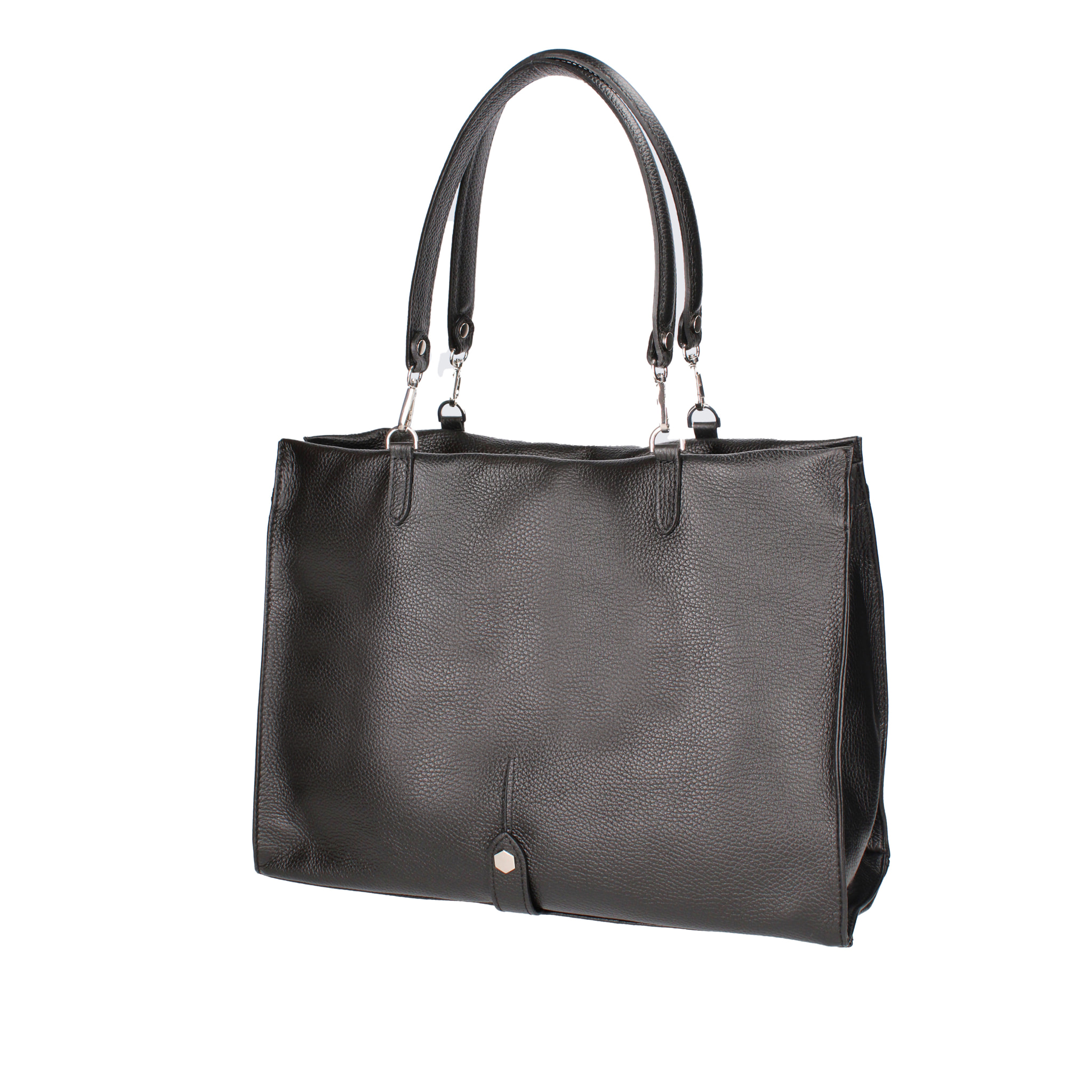 Borsa a spalla da donna In Vera pelle Made in Italy 40x30x15 cm