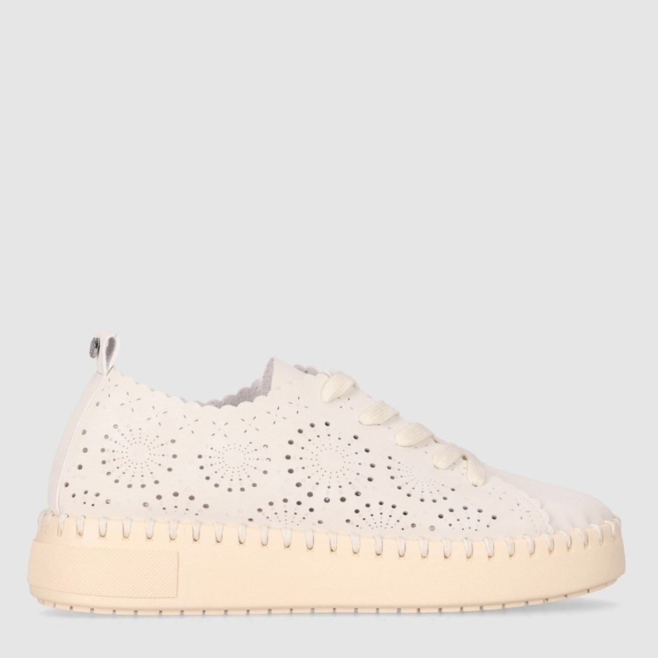 Zapatos de Tejido - Beig - Tacón: Bajo