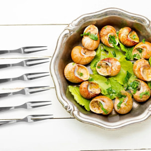 Lot de 12 fourchettes à escargots 12,5 cm Fackelmann